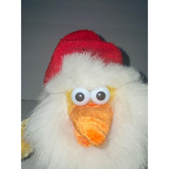 Dan Dee Musical Dancing Christmas Santa Hat Chicken Sing Dance Lights up - Picture 2 of 10